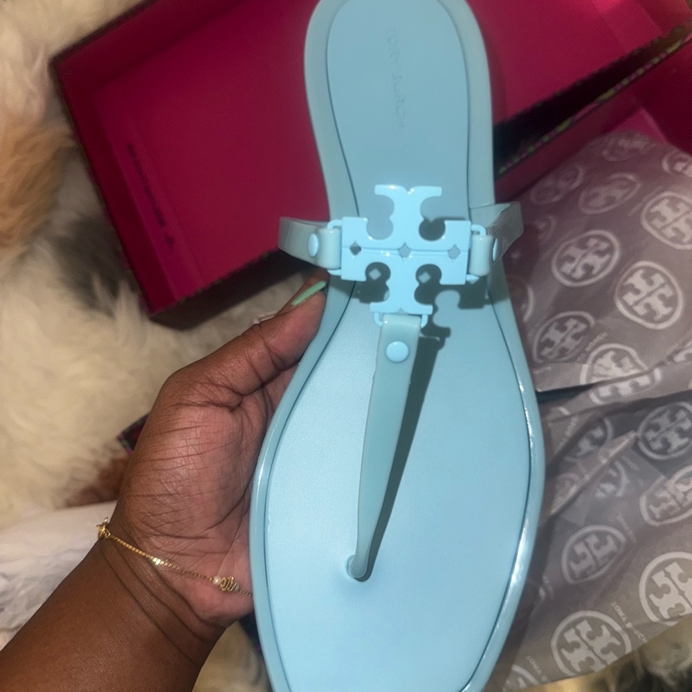 Tory Burch Light Blue Sandals